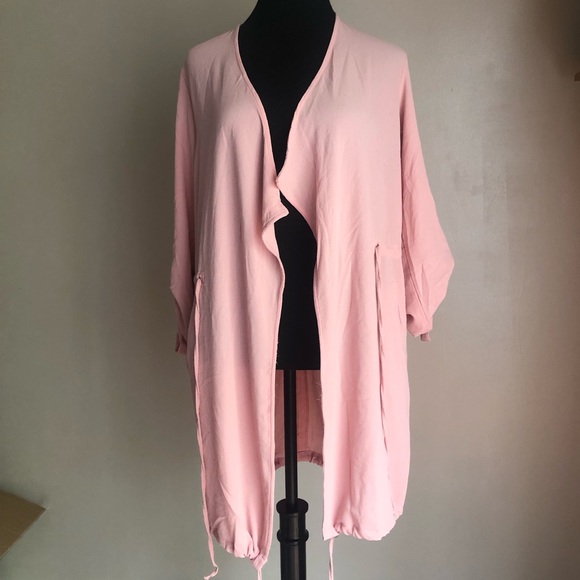 Love University Sweaters - Blush Pink duster cardigan